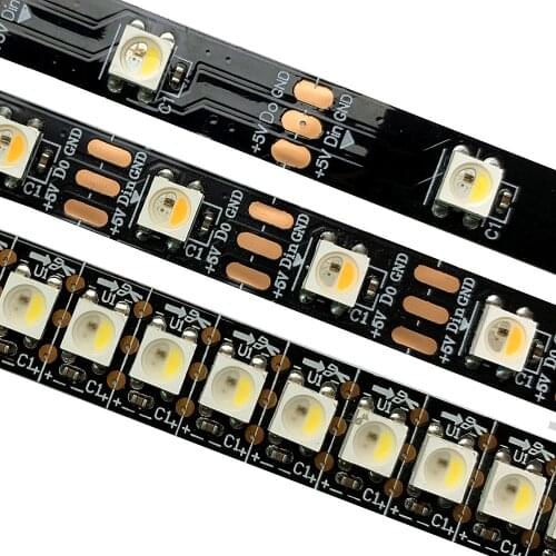 1m 2m 3m 4m 5m Addressable SK6812 LED Strip Neutral white 30/60/144 Leds/Pixles/m IP30 IP65 IP67 DC5V Similar WS2812B RGBW RGBWW