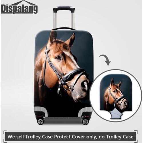 Dispalang Horse Printing Case For Suitcase Dust Covers For 18-32 Inch Trunk Thick Elastic Luggage Protective Cover For Children