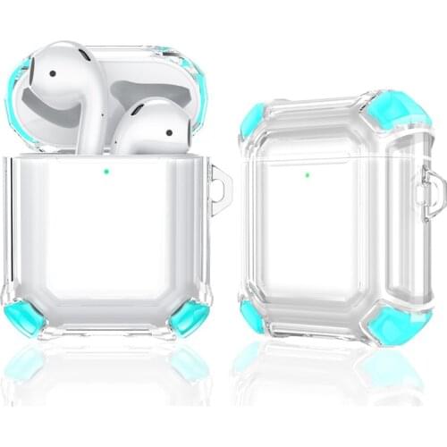 GTWIN Earphone Case for Airpords 1/2 Wireless Headset Protective Cover For Apple Air Pods 1 2 Shockproof Headphone Accessories