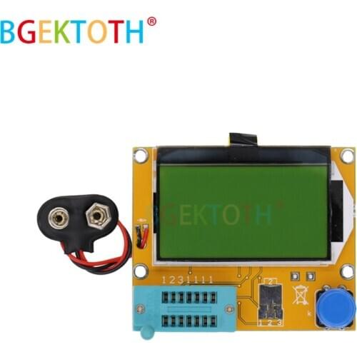 Mega328 M328 LCR-T4 12846 LCD Digital Transistor Tester Meter Backlight Diode Triode Capacitance ESR Meter MOS/PNP/NPN L/C/R