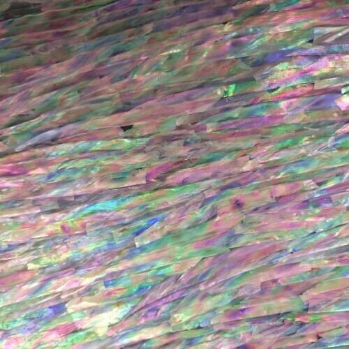 AA grade Korea abalone paua shell laminate for musical instrument and furniture inlay black back 1pcs