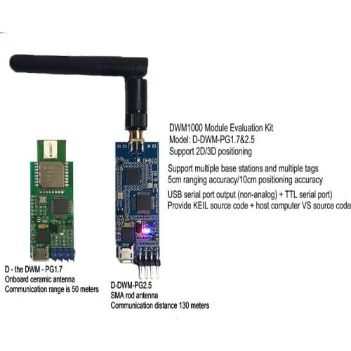 UWB Positioning Module DWM1000 Ranging Module UWB Indoor Positioning Module D-DWM-PG1.7