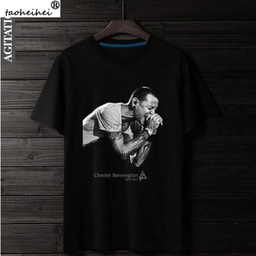 Mens Foshion T-Shirt Linkin Pork Chester Bennington Short Sleeve T Shirts Cosuol Summer Dress Printed Tops