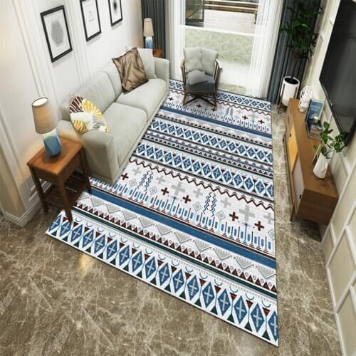 Modern 3d Print Area Rugs Geometric Anti-Slip Table Bedside Boho Style Carpets for Living room Kid Decoration Floor Mats