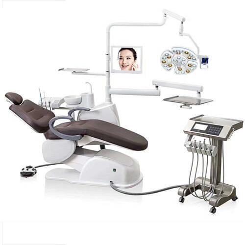 Dental Surgery Impant Shadowless Touch Lamp Induction Operation 26LED 38W Cold Light with Screen Celling Chair Unit Arm Support