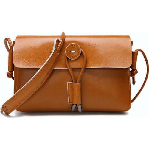 Cowhide brand genuine leather crossbody bag women messenger bags cover zipper ladies shoulder with high quality female handbag