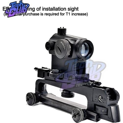 6 inch metal spring telescopic tripod Detachable Carry Handle Dual Apertures Sight Rail Combo Mount For M4 M16 hunting parts
