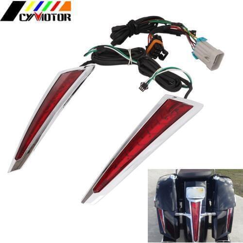 Motorcycle LED Brake Tail Light Rear Lamps For Victory Magnum Hard-Ball Cross Roads with OEM Hard Bags 10 11 12 13 14 15 16 17