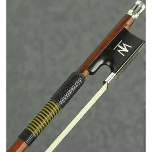 4/4 MASTER Octagonal Pernambuco Violin Bow antique model D.Peccatte Silver Lightweight