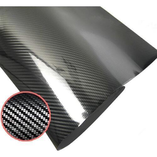5D High Glossy Carbon Fiber Vinyl Film Car Wrap Sheet Car stickers and Decals Motorcycle Car Styling Accessories Automobiles