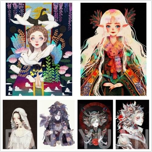 Full Diamond Square Diamond Painting Personality Creative 5D Diy Diamond Embroidered Rhinestone Mosaic Home Decoration Wall Art