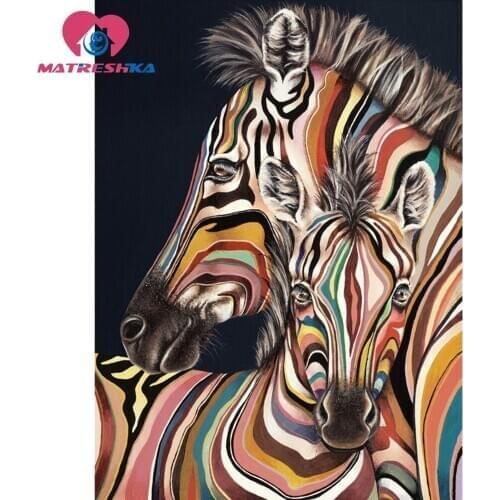 Diamond embroidery animals zebra 5d diy diamond painting cross-stitch kits diamond mosaic pictures of rhinestones sale diy kit