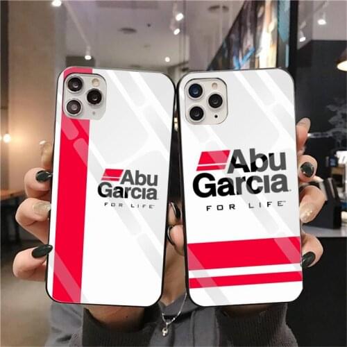 ABU GARCIA Phone Case Tempered Glass For iPhone 12 Pro Max Mini 11 Pro XR XS MAX 8 X 7 6S 6 Plus SE 2020 Cover