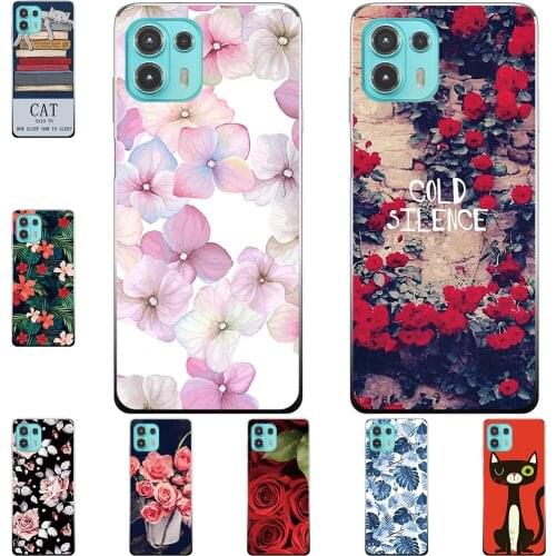 I am alone Phone Case For Motorola Edge 20 Lite Pro 2021 6.7 inch Premier Bags Fashion Luxury Color Cartoon Printed Paint Mobile