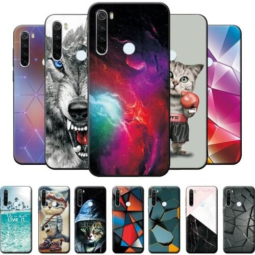 Xiaomi Redmi Note 8T Case Cover For Redmi Note 8T Note 8t Soft Silicone Protective Cute Redmi Note 8T Back Cover Wolf Bumper
