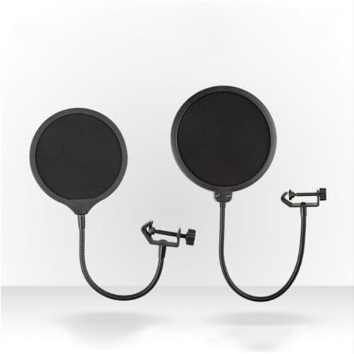 Flexible Double-layer Studio Microphone Windscreen Sound Filter For Streaming Karaoke Youtube Podcasts Recordings Accessories