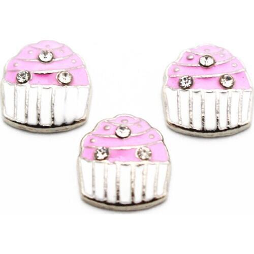 Hot selling 10pcs/lot crystal cap floating charms living glass memory lockets diy Accessory charms jewelry