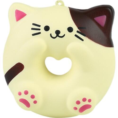 HIINST 2020 new hot squishies Soft Lovely Cat Doughnut Cream Scented Slow Rising Stress Adorable Toys Unzip for kids&adults