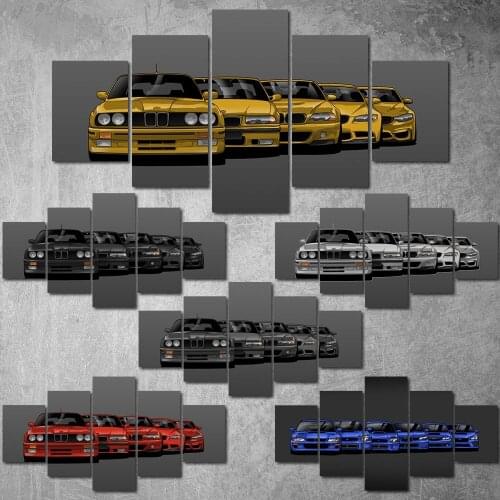 Canvas Painting Car Collection Posters and Prints Wall Art Picture for Living Room Kitchen Decor No Frame
