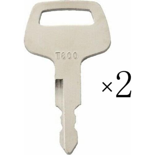 2pc key For TCM T800 Keys Heavy Equipment Loader Ignition Key