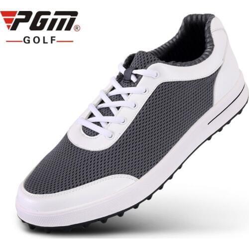 Brand Pgm Mens Golf Air Mesh Shoes Males Breathable Light Weight Golf Sneakers Soft Ventilation Pgm Sports Shoes D0349