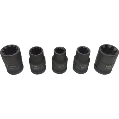 5 Pcs VAG Special Sleeve Brake Calipers Socket Set Hand Repair Tools Auto Repair