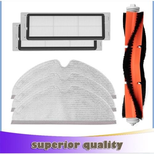 Suitable for Xiaomi Roborock S5Max S50 S51 S55 S6max Robot Vacuum Cleaner Accessories Mop Cloth,Main Brush,Hepa Filter Spare Kit