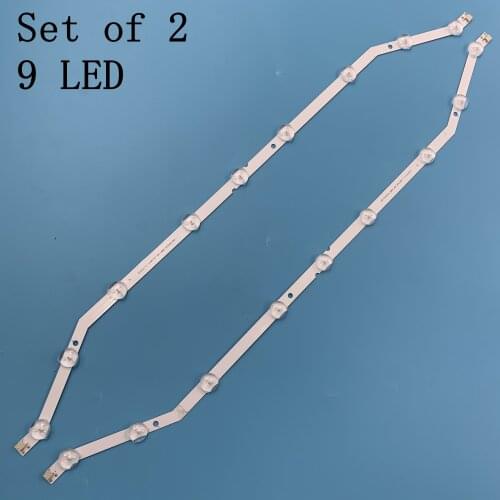 New kit) 2pcs 9LEDs LED backlight strip Replacement for Samsung D3GE-320SM0-R2 BN64-YYC09 BN96-27468A LM41-00001R 2013SVS32