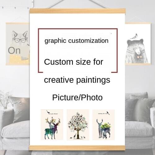 Landscape Figures Anime Wall Scroll Paibtings DIY Custom Made Poster Scroll Room Home Decor Wedding Party Wall Art Pictures