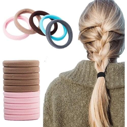 66Pcs/Set 3CM Hair Accessories Girls Hair Bands Scrunchy Elastic HeadBand Kids Ponytail Holder Candy Colors Nylon Hair Band