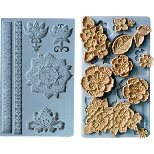 Embossed silicone mold fondant cake chocolate decoration tool fondant mold, sugarcraft, kitchen accessories