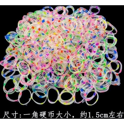 Nylon Disposable Elastic Hair Bands for Girls Colorful Rubber Band Rope Women Scrunchies Kids Hair Accessories