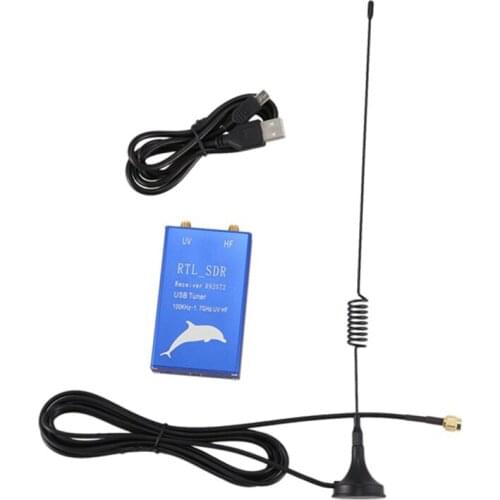 RTL.SDR USB Receiver RTL2832U+R820T2 100KHz-1.7GHz UHF UV HF Tuner Receiver AM, FM Radio