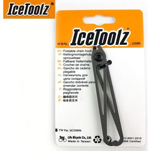 IceToolz Bicycle Foldable Chain Hook 62H1 Cr-Mo Steel Bike Repair Tool For MTB Road Cycling Equipments Parts