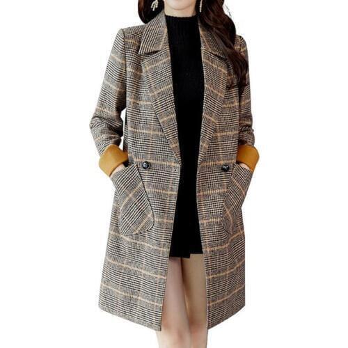 Fashion Trench Manteau Femme Hiver Abrigo Mujer Coat for Women Clothes Classic Double Breasted Long Coat Outerwear
