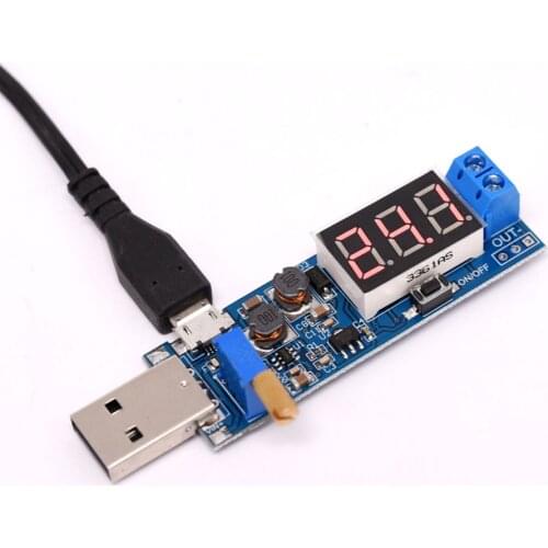 USB Boost Converter Power Supply Module/Adapter DC 3.5~12V to 1.2~24V 3.3V 3V 5V 9V 12V 15V 19V Voltage Regulator/ Adjustable