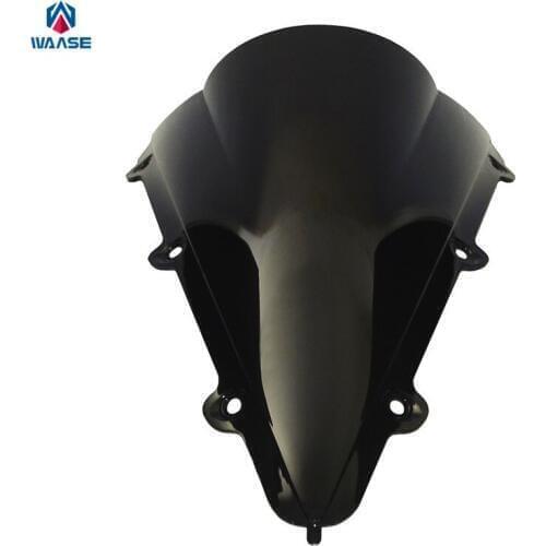 Waase Motorcycle Double Bubble Windscreen Windshield Shield Screen For Yamaha YZF R1 2004 2005 2006