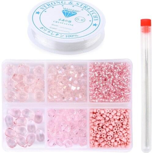 1 Box Mixed Shape Crystal Glass Loose Beads Charm Seedbeads For Jewelry Making DIY Jewelry Findings Set Bracelet Accessorie