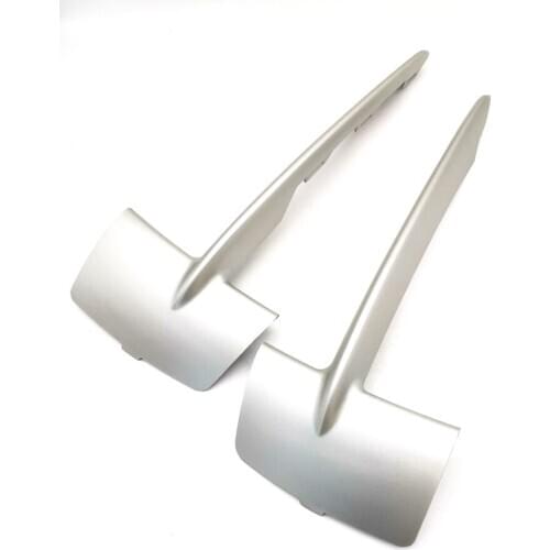 1 Pair Silver Car Front Bumper Grill Grille Trim Left Right For BMW X5 F15 2014-2017