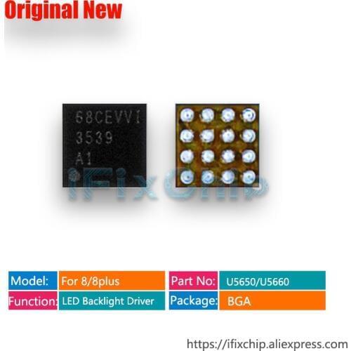 10pcs/lot U5660 /U5650 For iphone 8/8plus/8 plus LED BACKLIGHT DRIVER IC Chip