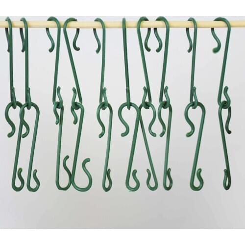 100pcs PVC S type Home Hook Up 4.5cm Kitchen bedroom hooks Christmas Wedding Party Gift Ornament Hanging Hook Clip