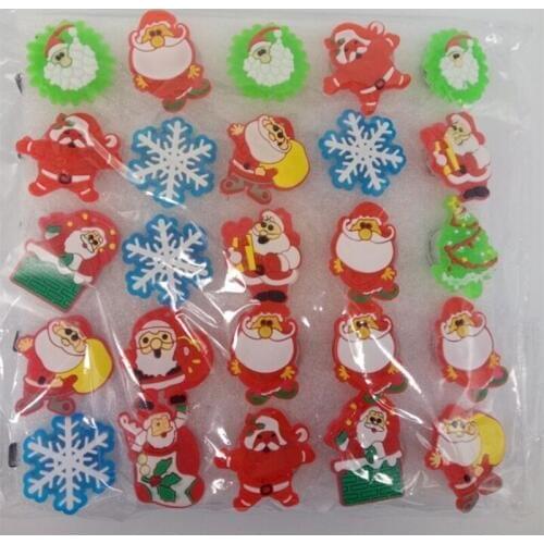 100pcs/lot New Design Led Glow Cartoon Hairclip Christmas Decoration Santa snowflower Design Light Up Flashing Hair Accessories