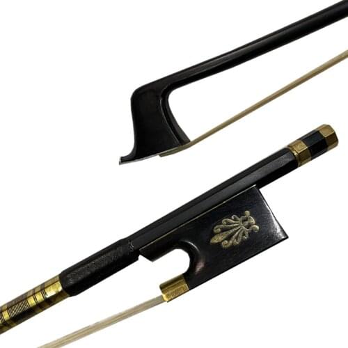 3pcs of New black Carbon fiber violin bow 4/4 size, white horse hair professional violin parts, Free Shipping peacook