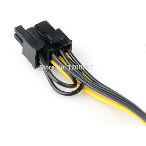 6Pin (male) to 6+2Pin (male) 8PIN 18AWG 30CM Female Female Cable Molex4.2 5557 2x3pin 6 pin Molex 4.2 2*3pin 6p wire harness