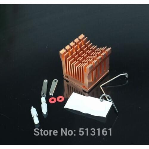 5 Pieces Cooling Heat sinks Aluminum Cooler Heatsink DIY Northbridge Golden