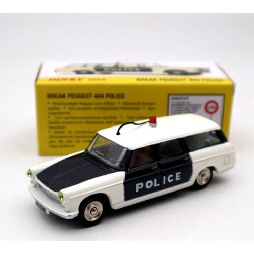 Atlas 1:43 Dinky toys 1429 For BREAK P~GEOT 404 POLICE Miniatures Diecast Models Collection
