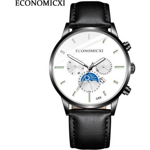 New Men Watch Luxury Brand Fashion Ultra-thin Quartz Date Wrist Watch Leisure Business Leather Strap Watches relogio masculino