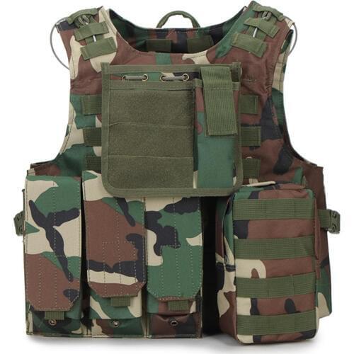 Cs Vest Paintball Hunting Military Tactical Vest Combat Assault Vests Outdoor Training Waistcoat Camo Vest