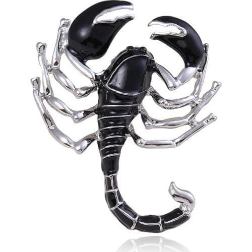 New Fashion Animal Scorpion Enamel Pin Metal Insect Lapel Pins and Brooch Suit Scarf Buckle Badge Luxury Jewelry Accessories