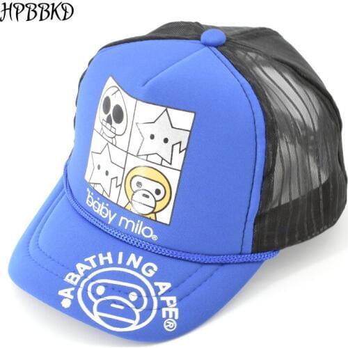 HPBBKD Adjustable Baby Boys Girl Caps 2020 Baby Hats Cartoon Sun Outdoor Hip-Hop Baseball Caps Children Casual Hats XH-036